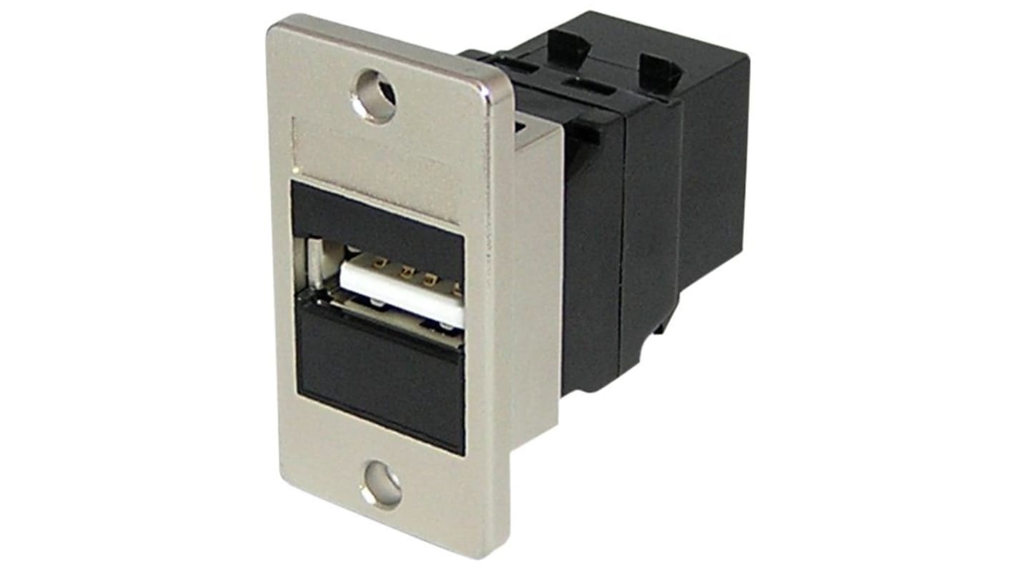 TUK Limited Straight, Snap-In, Socket Type USB Type A 2.0 Coupler