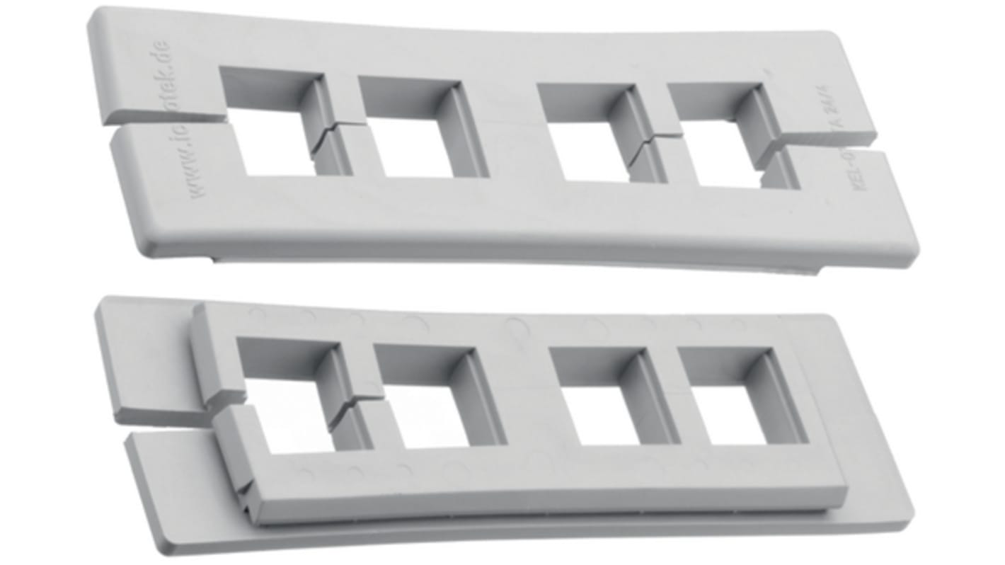 Icotek Elastomer Cable Trunking Frame, 142 x 44mm, KEL-QTA