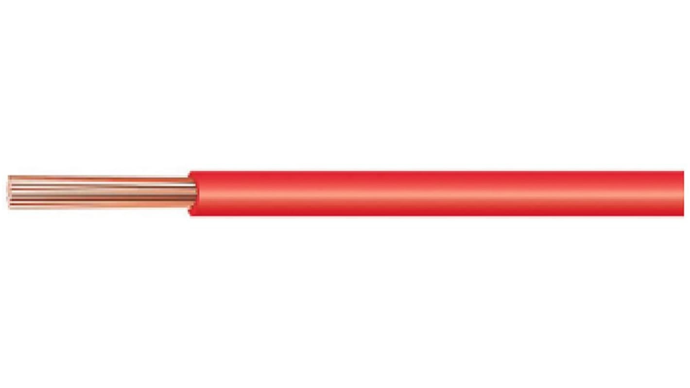 Kabeltronik LIFY Series Red 1.5 mm² Hook Up Wire, 15 AWG, 100m, PVC Insulation