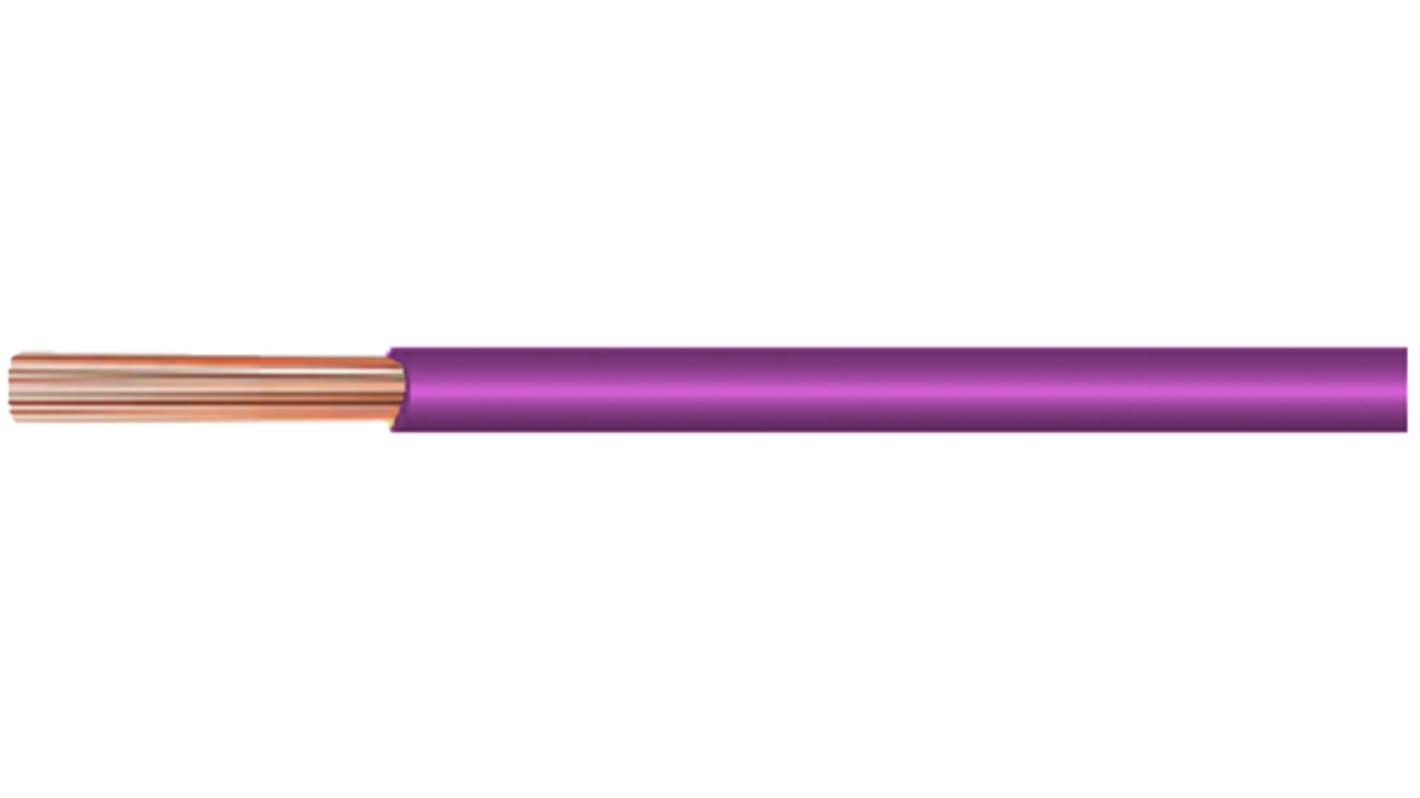 Kabeltronik LIYV Series Purple 0.25 mm² Hook Up Wire, 23 AWG, 100m, PVC Insulation