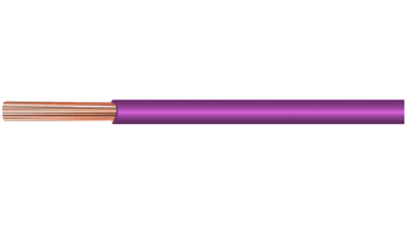 Kabeltronik LIYV Series Purple 0.5 mm² Hook Up Wire, 20 AWG, 100m, PVC Insulation, LIYV 0.50 MM² VIOLET