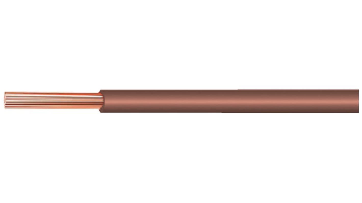 Kabeltronik LIYV Series Brown 0.75 mm² Hook Up Wire, 18 AWG, 100m, PVC Insulation, LIYV 0.75 MM² BROWN
