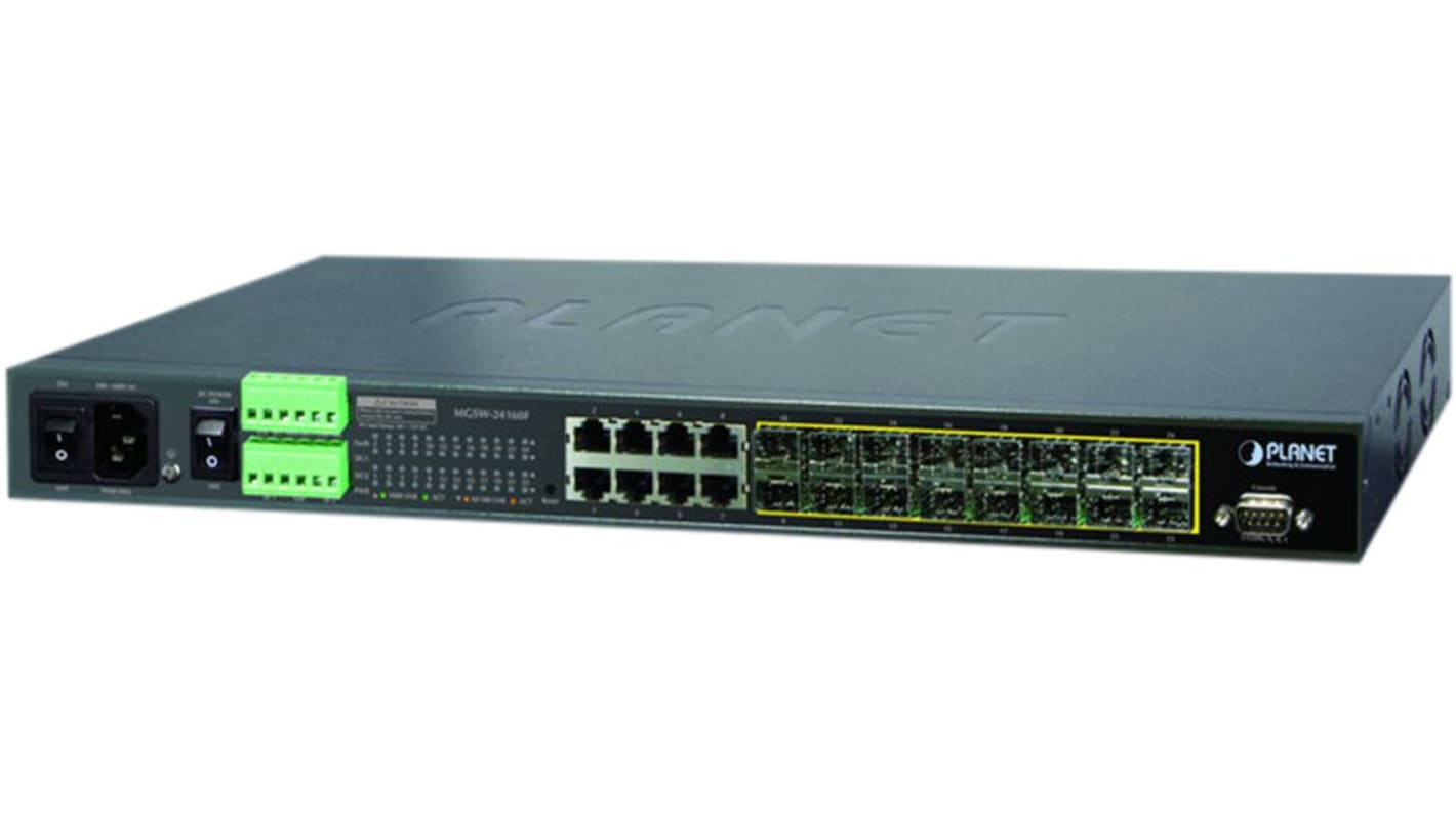 Switch Ethernet Planet con PoE, 24 puertos