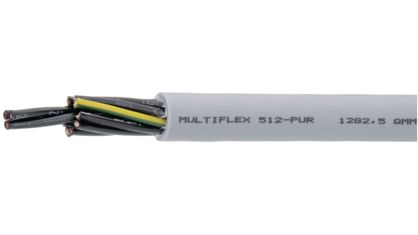 Cavo industriale multipolare Helukabel Grigio, 16 AWG, Non schermata