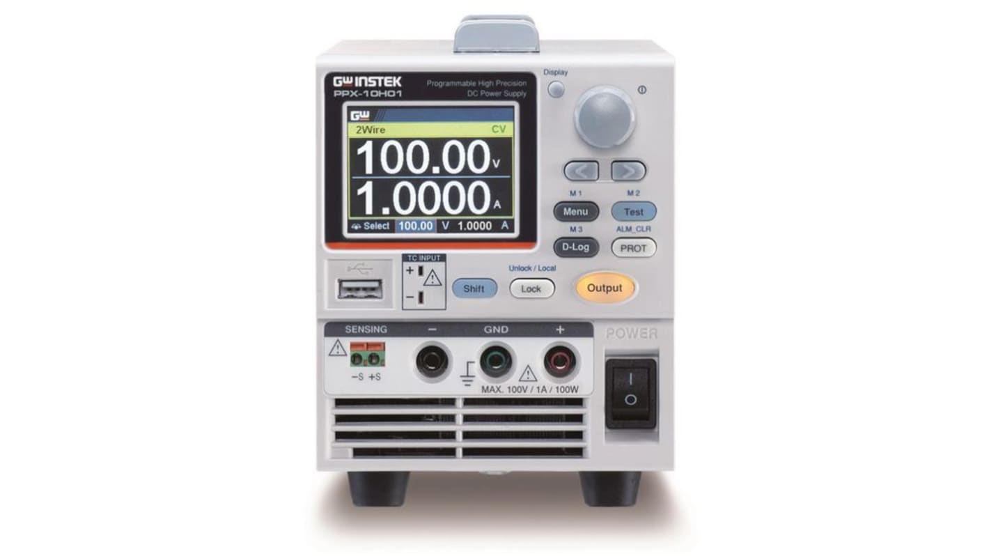 GW Instek PPX Series Bench Power Supply, 0 → 100V, 1A, 1-Output, 100W