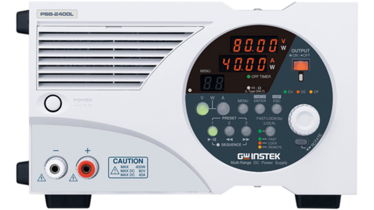 Zasilacz laboratoryjny 0 → 80V 80A GW Instek 800W Zasilacz impulsowy