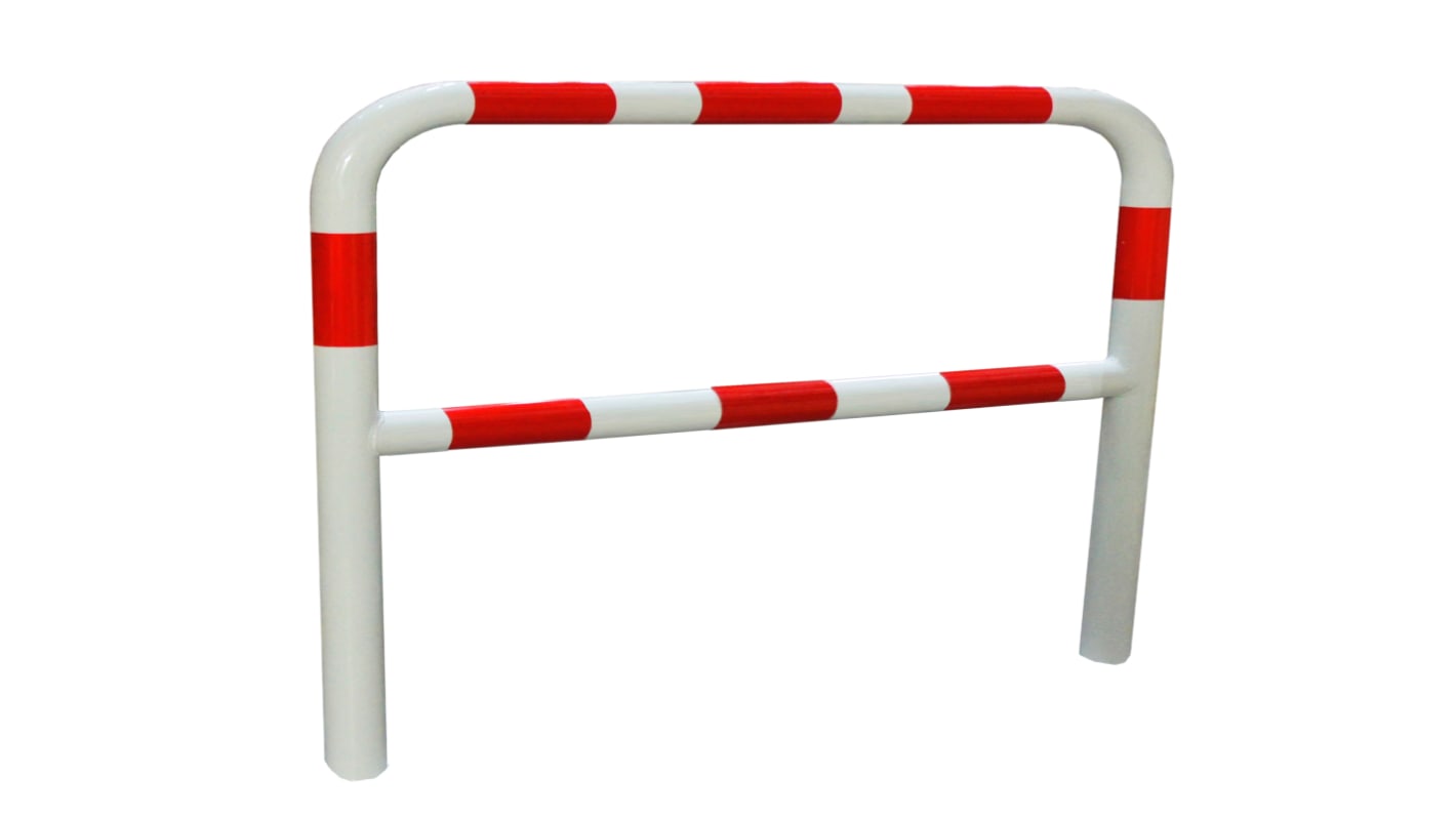 RS PRO Red/White Steel Protection Barrier