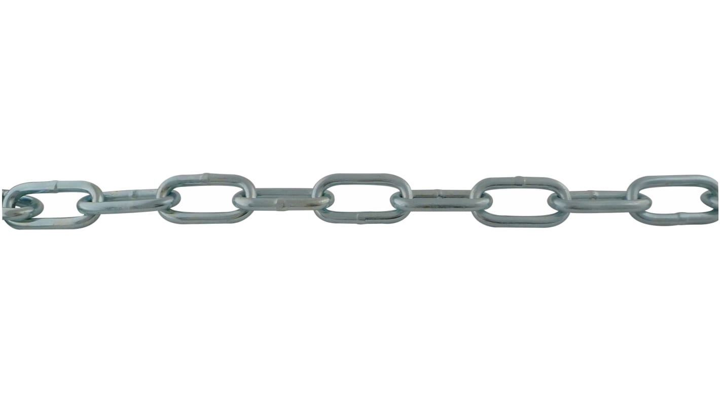 RS PRO Grey Zinc Plated Steel Chain Barrier