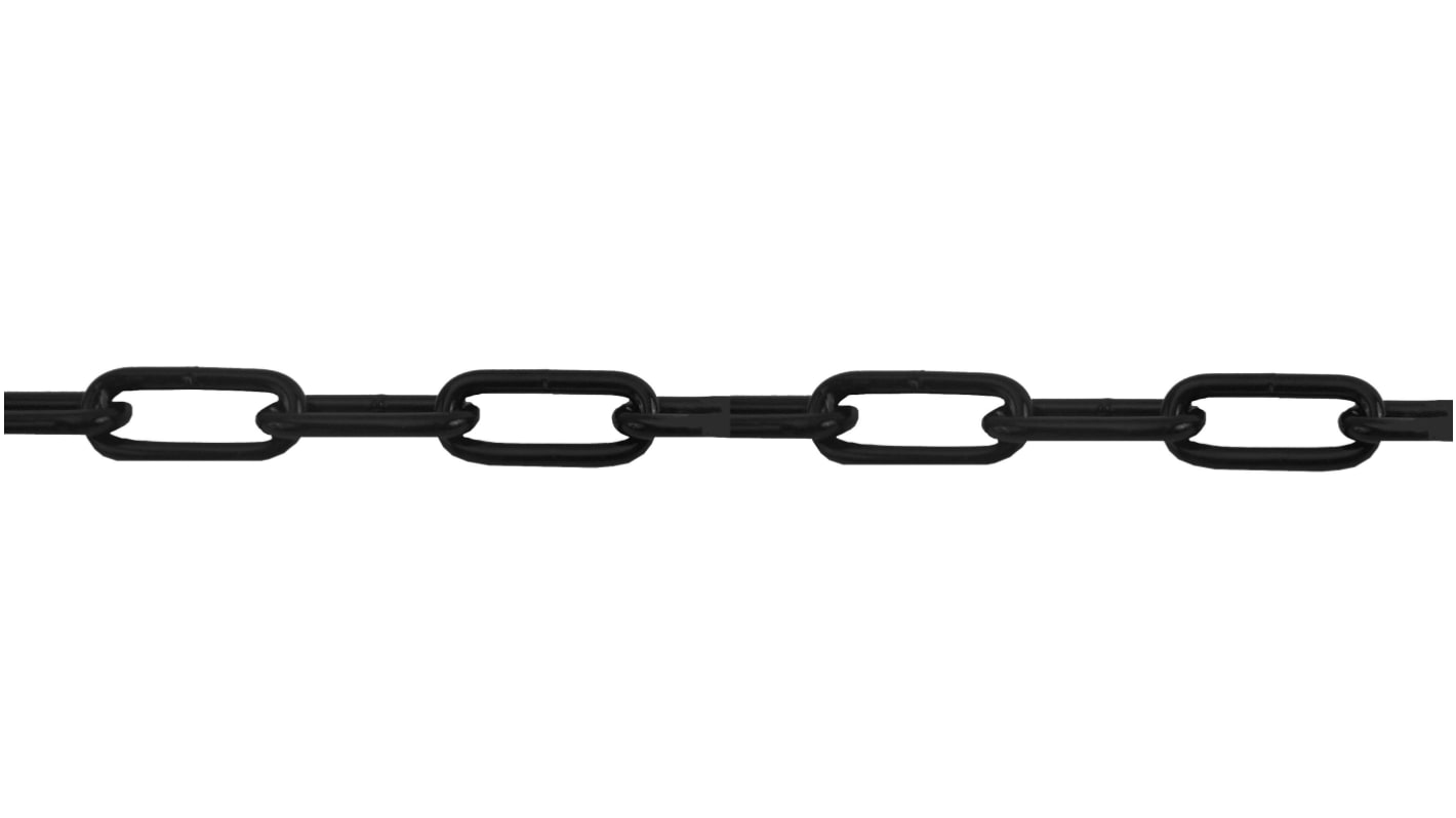RS PRO Absperrkette Stahl Schwarz Absperrkette