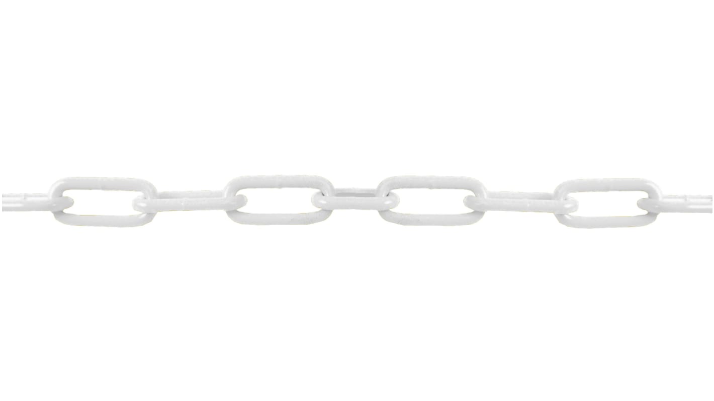 RS PRO Absperrkette Stahl Weiß Absperrkette