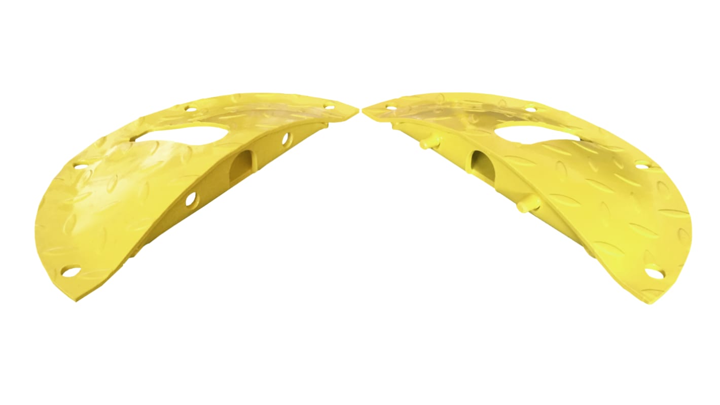 End cap for steel speed bump - 50mm- yel