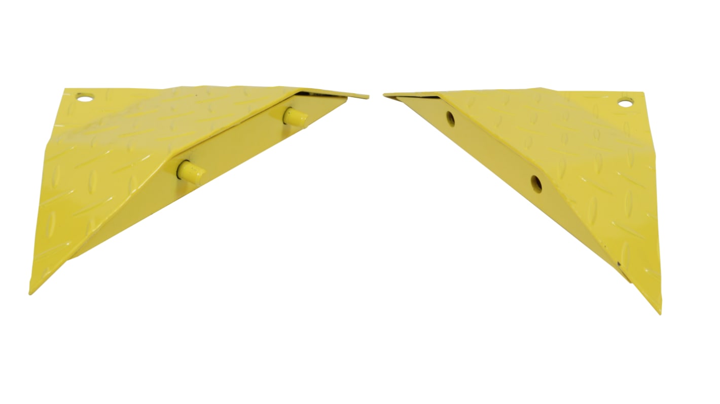 Set of 2 end cap for one way speed ramp