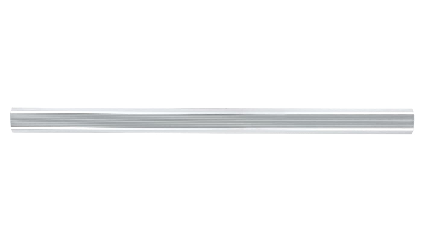 RS PRO Grey Anti-Slip Aluminum, PVC Pad, Solid Finish 900mm x 50mm x 5mm