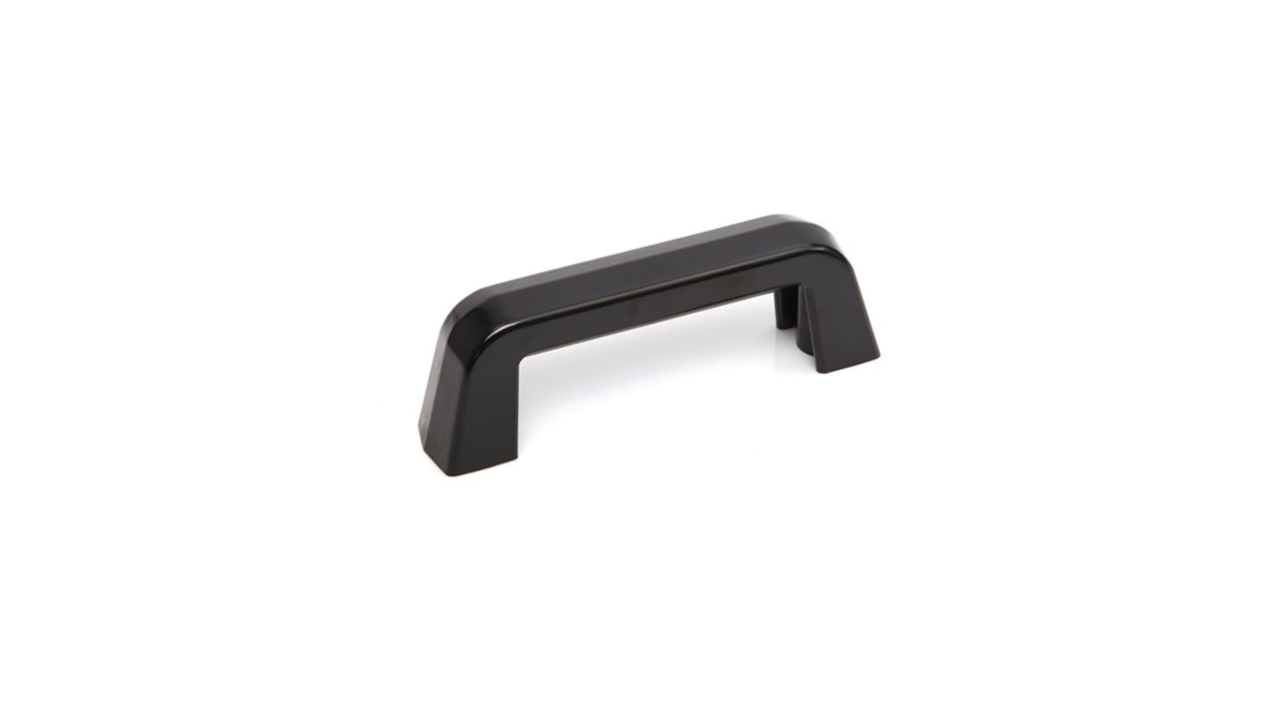 RS PRO Gloss Black Thermoplastic Cabinet Handle 60 mm Height, 37mm Width, 150mm Length