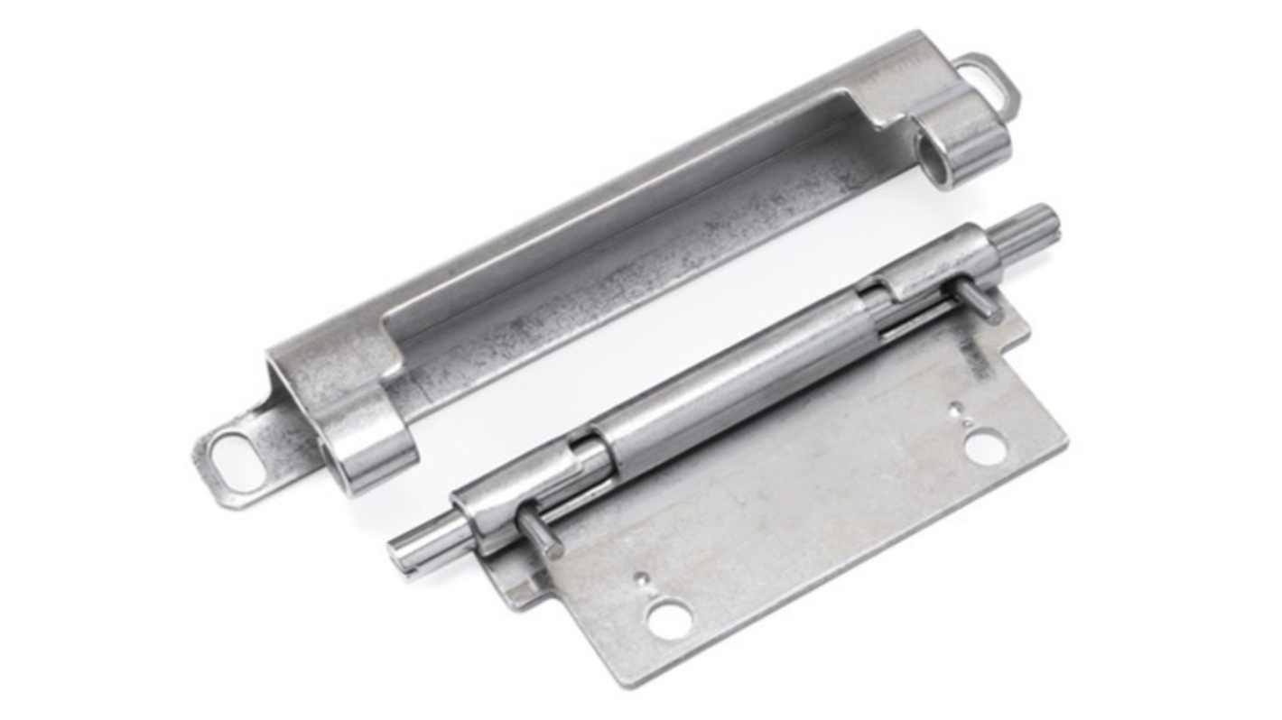 RS PRO Stainless Steel Concealed Hinge with a Removable Pin, 126mm x 20.5mm
