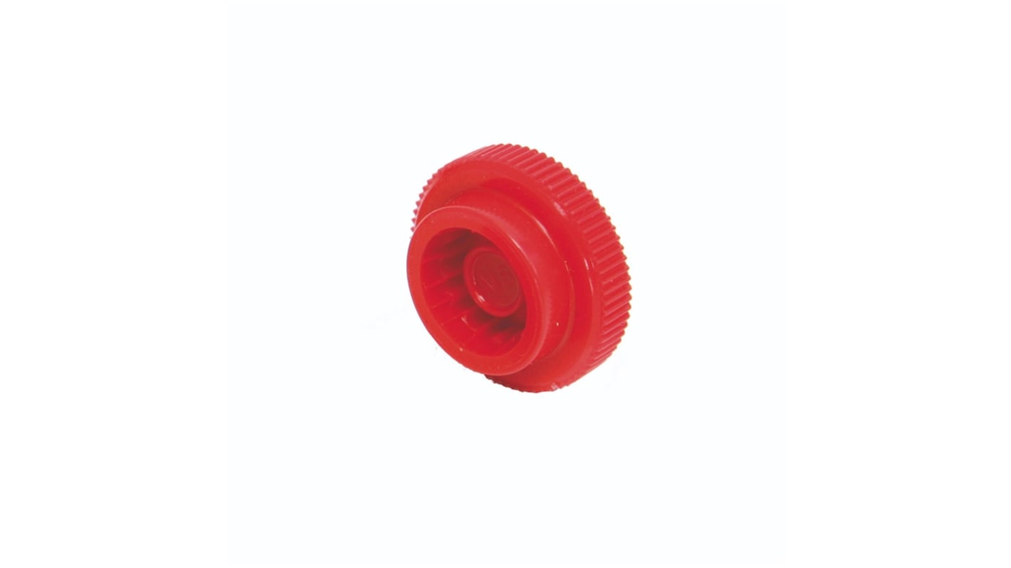 RS PRO Red Acetal Thermoplastic Thumbscrew Clamping Knob, M5, Self-assembly