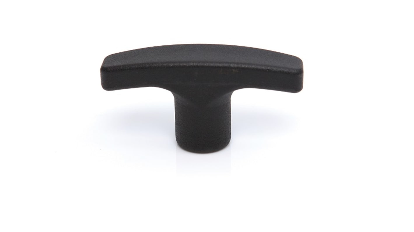 RS PRO Matt Black Thermoplastic Cabinet Handle 16 mm Height, 16mm Width, 50mm Length