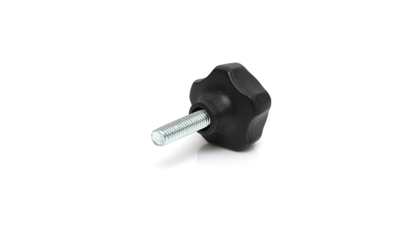 Manopola di serraggio Multi lobo RS PRO in Termoplastico, M8 x 25 x 25mm