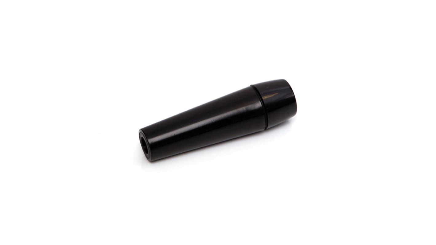 RS PRO Gloss Black Thermoplastic Cabinet Handle 28 mm Height, 110mm Length