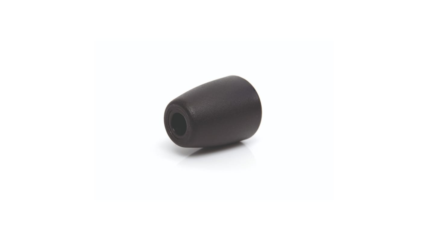 RS PRO Black Thermoplastic Taper Clamping Knob, 12, Bore