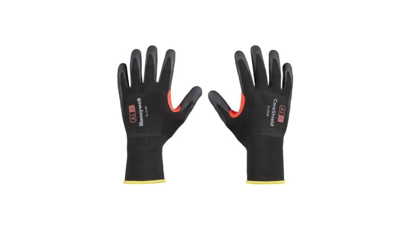 Honeywell Safety CoreShield Black Micro-Foam Nitrile Cut Resistant Work Gloves, Size 10, Nitrile Coating