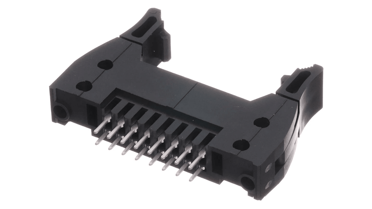 RS PRO 2.54mm间距16p2排IDC连接器公插, THT安装