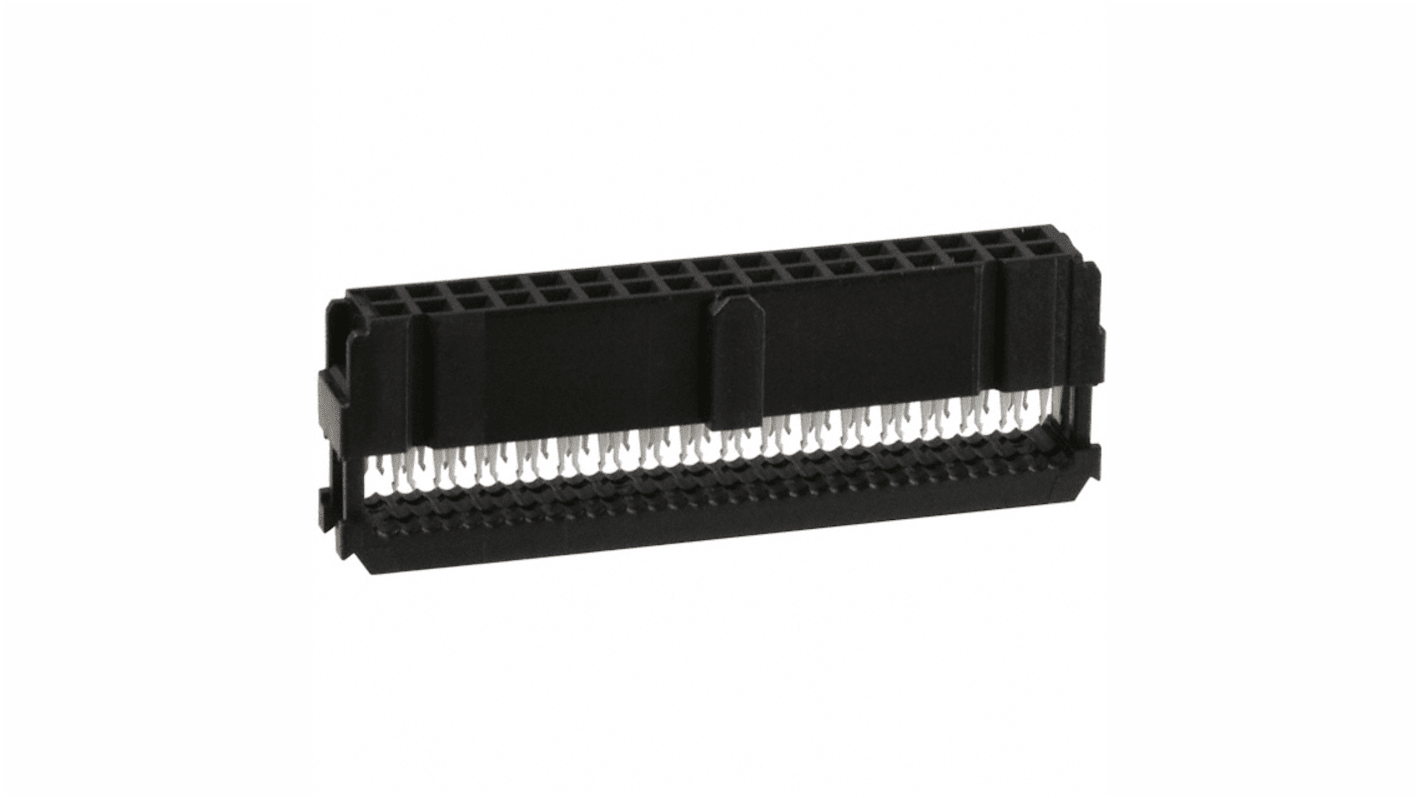 RS PRO IDC连接器, 母座, 34p, 2.54mm间距, 2排, 电缆安装, IDC端接, 直向