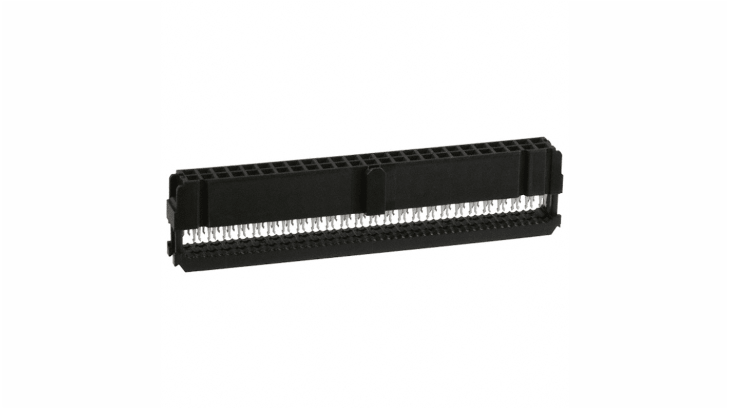 RS PRO IDC连接器, 母座, 50p, 2.54mm间距, 2排, 电缆安装, IDC端接, 直向