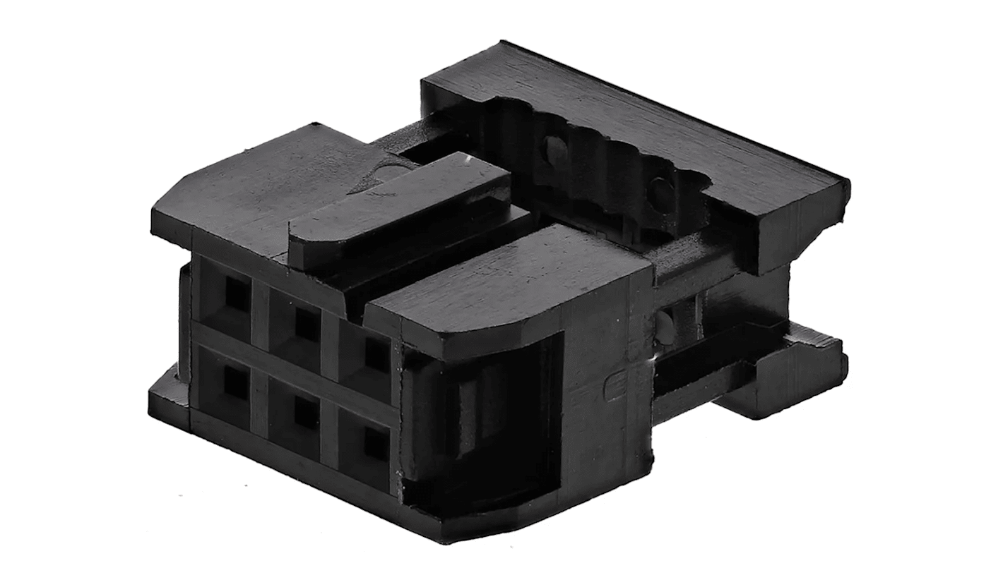 RS PRO 6-Way IDC Connector Socket for Cable Mount, 2-Row