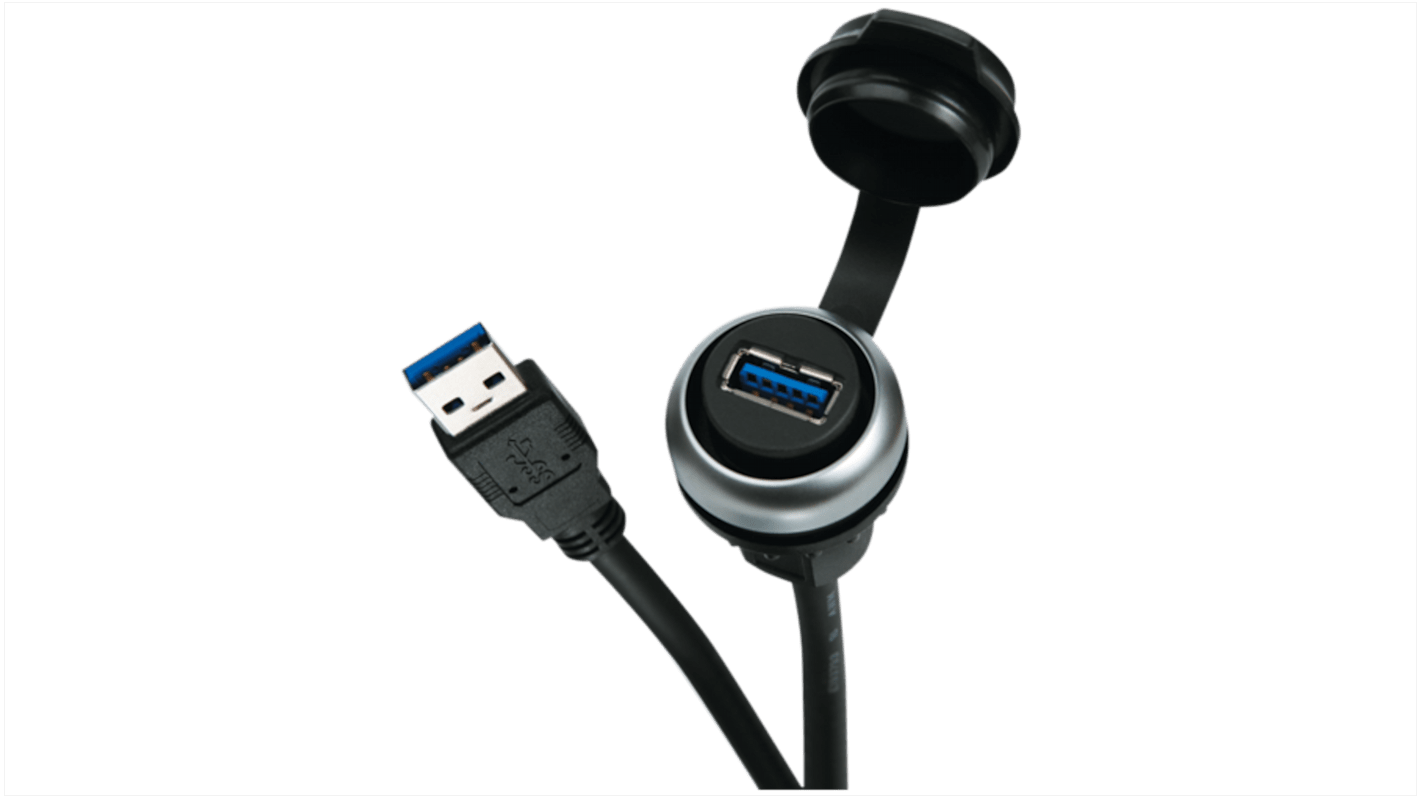 Murrelektronik Limited USB 3.0 Cable, Female; Male USB A to USB A Cable, 0.6m