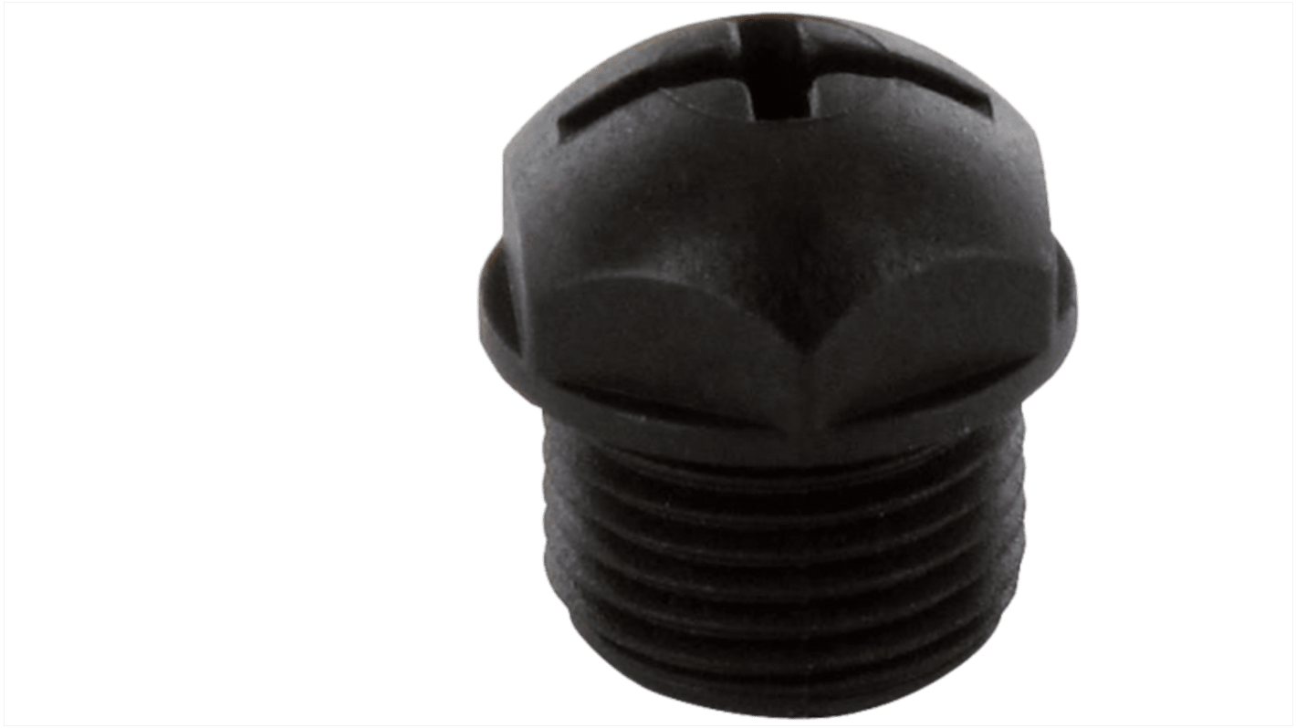 Murrelektronik Limited Black Blind Cap, Shell Size M12 x 1mm for use with M12-Port VE 4