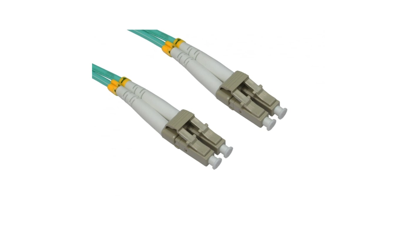 RS PRO LWL-Kabel 500mm Multi Mode Patchkabel 2-Fasern Hellblau LC LC