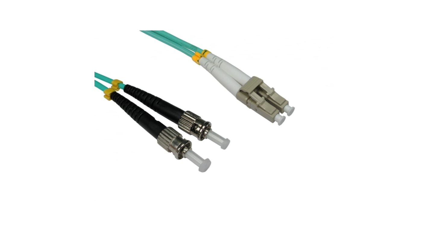 RS PRO LWL-Kabel 500mm Multi Mode Patchkabel 2-Fasern Hellblau LC ST
