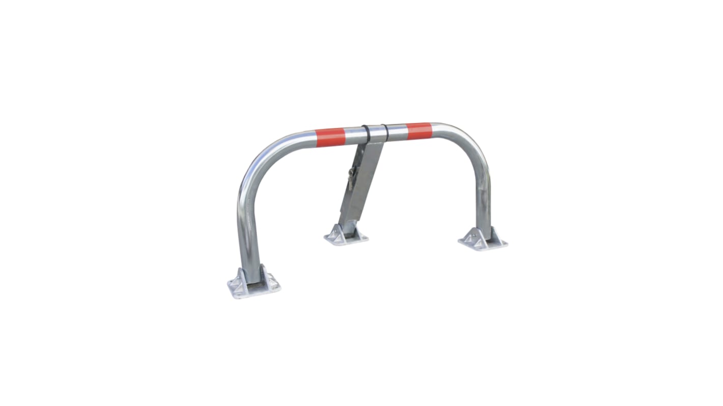 RS PRO Grey Galvanised Steel Parking Barrier