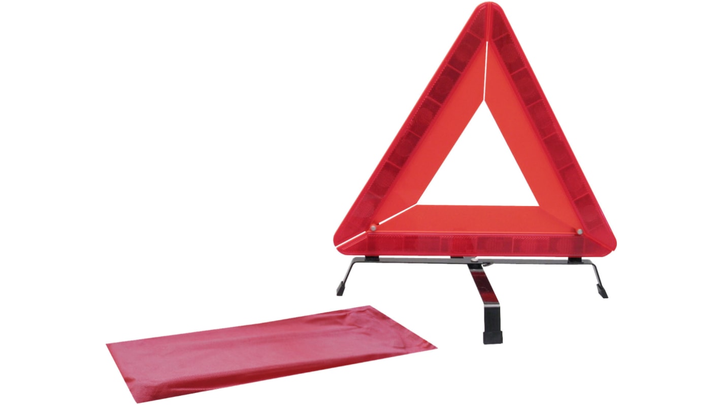 RS PRO Polyethylene Warning Sign ROAD WORK Sign, H440 mm W380mm