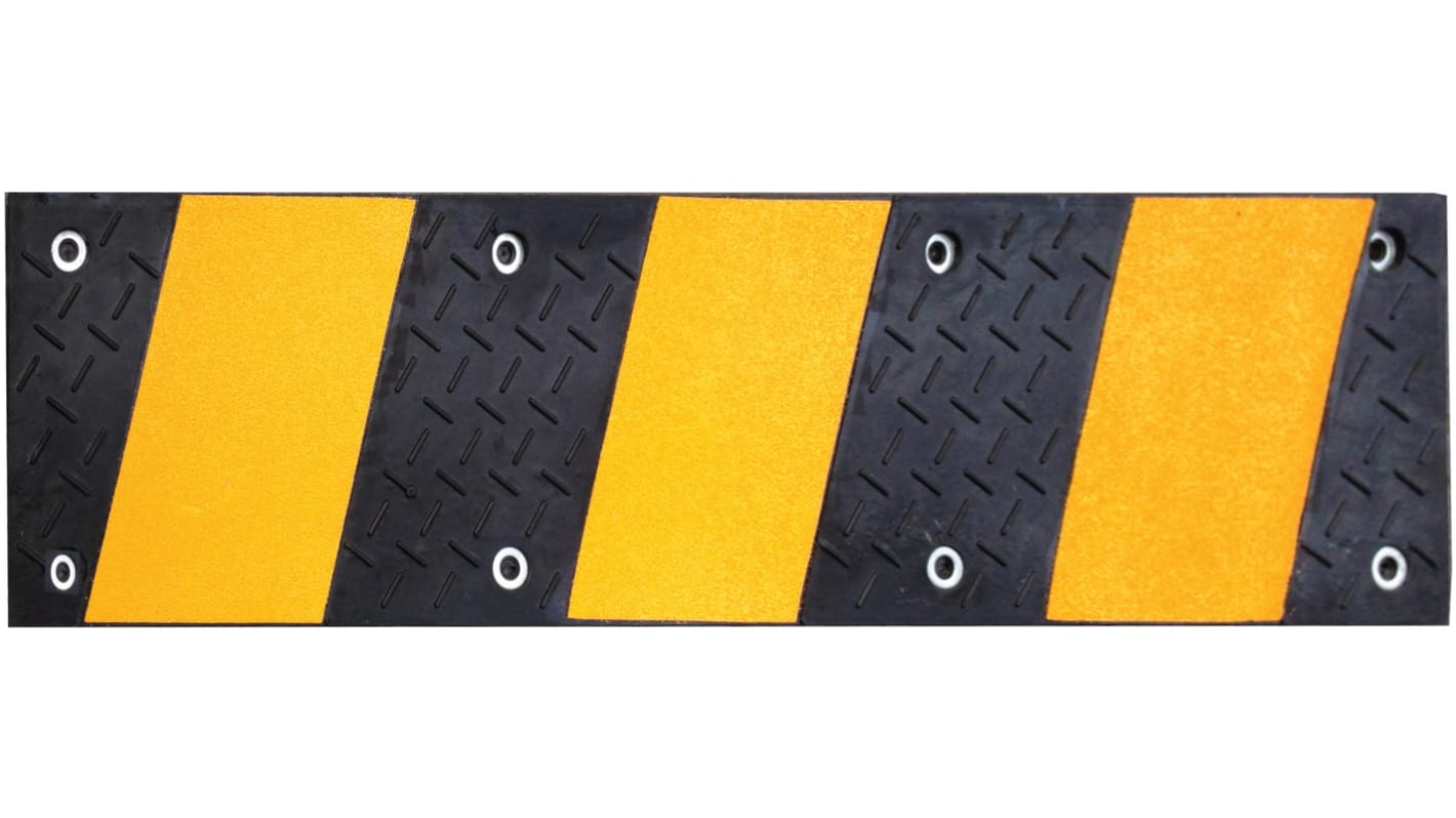 Rubber gate ramp - black/yellow