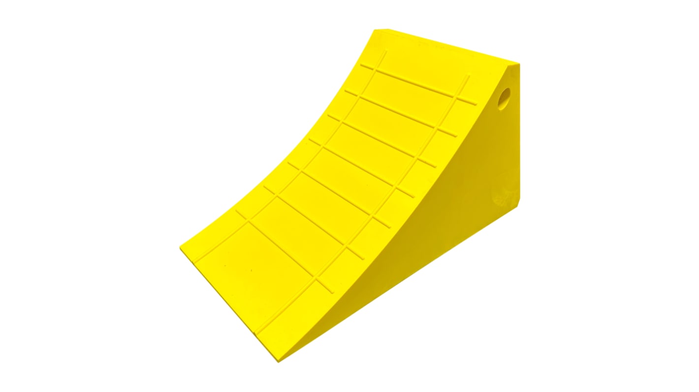 Heavy-duty truck wheel chock with integr