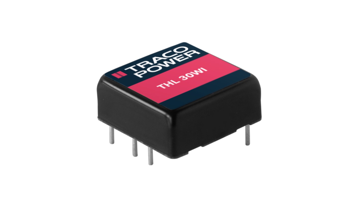 TRACOPOWER DCDC芯片, 75 V 直流输入, 5 V 直流, 2输出, 6针, 1 x 1 英寸