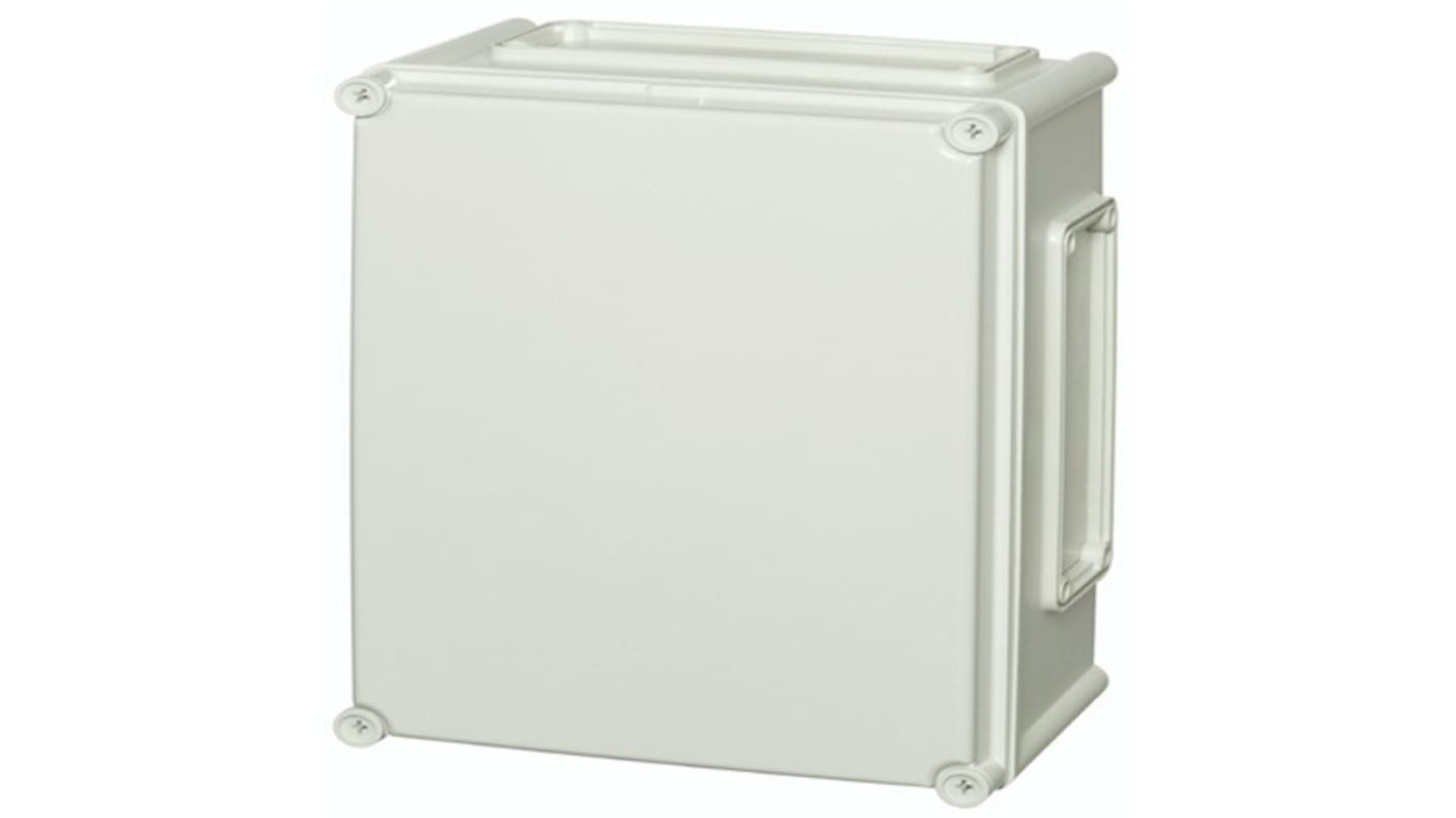 Fibox EKPK Series Grey Polycarbonate General Purpose Enclosure, IP66, IP67, IK08, Flanged, Grey Lid, 380 x 280 x 180mm