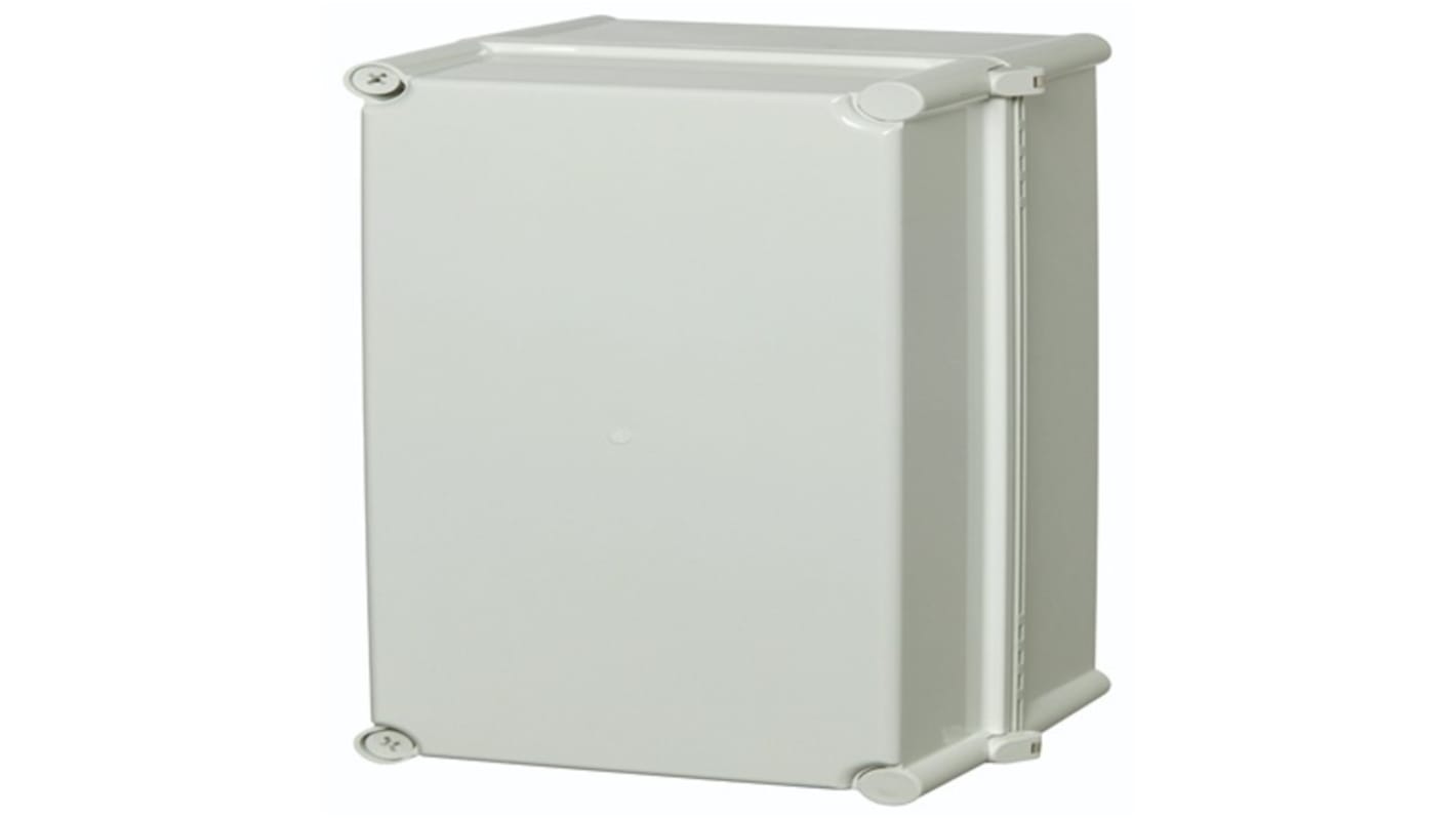 Fibox PC Series Grey Polycarbonate General Purpose Enclosure, IP65, IK08, Grey Lid, 380 x 190 x 130mm