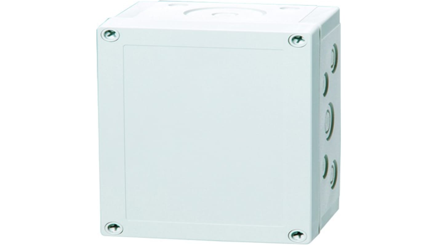 Fibox PCM Series Grey Polycarbonate General Purpose Enclosure, IP66, IP67, IK08, Grey Lid, 180 x 130 x 85mm