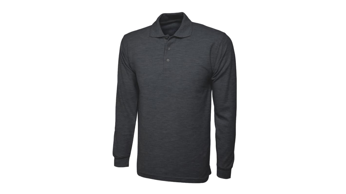 RS PRO Charcoal 50% Cotton, 50% Polyester Polo Shirt, UK- M, EUR- M