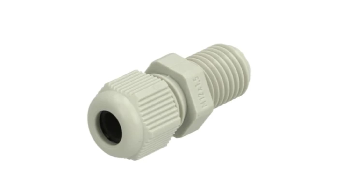 Pressacavo Fibox, in Poliammide, filetto M12, Ø cavo 3mm - 6mm max