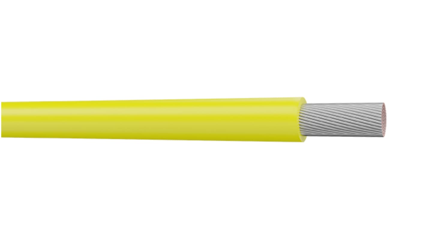 Cable flexible AXINDUS KZ0507J, área transversal 0,6 mm² Amarillo, 20 AWG