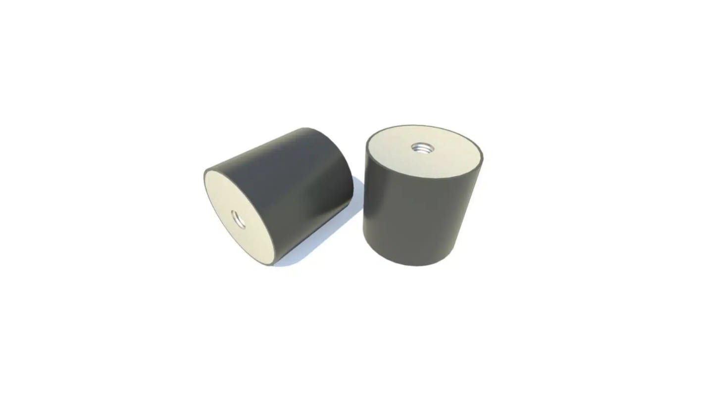FIBET Circular M4 Anti Vibration Mount, Female to Female Bobbin with 25.8kg Compression Load