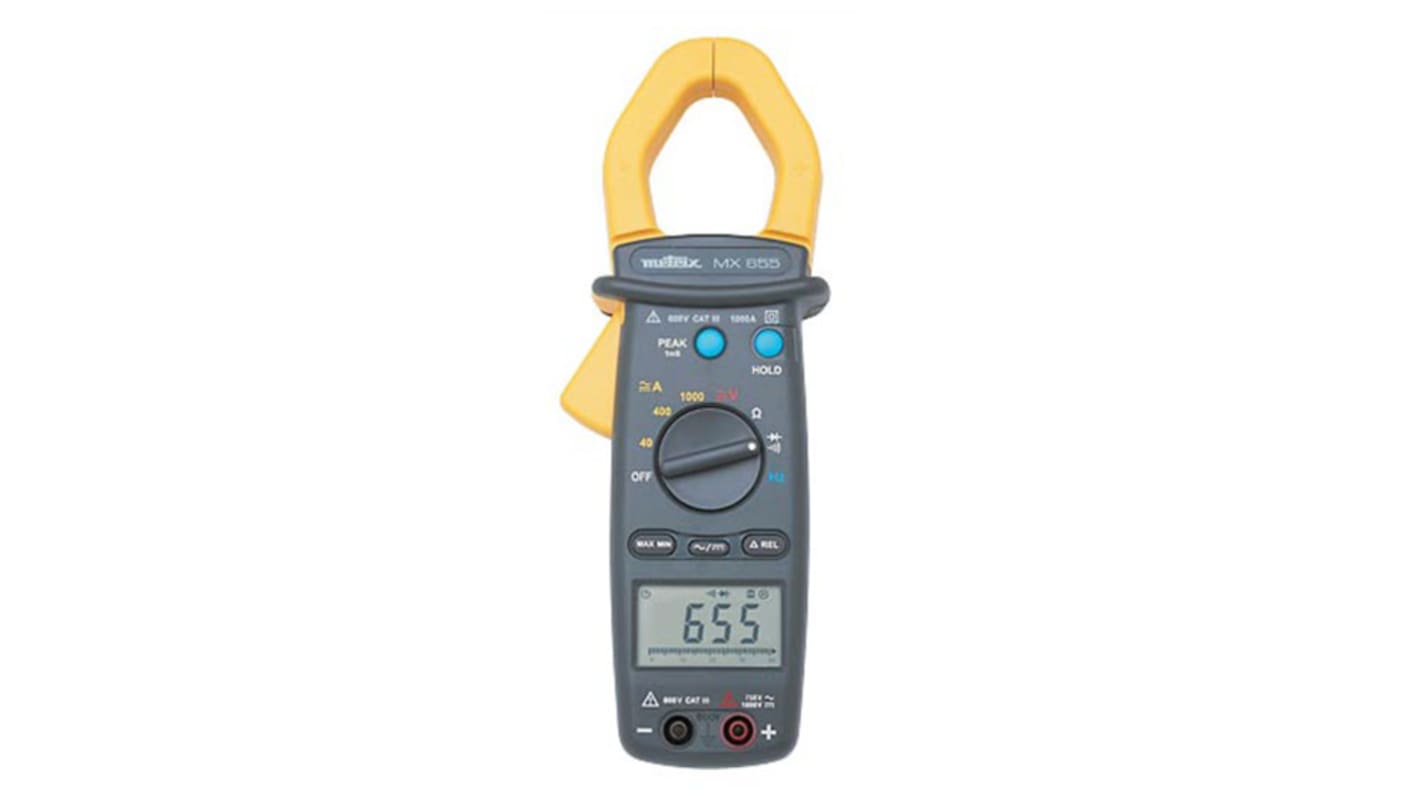 Pinza amperometrica c.a.-c.c. Chauvin Arnoux MX655, Max 1000A ca, Max 1000V cc, Cert. LAT