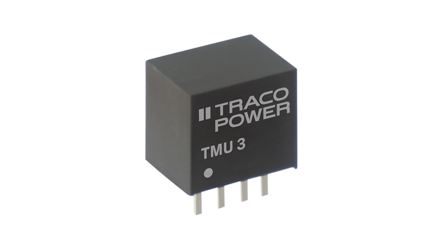 TRACOPOWER TMU 3-1211, 1-Channel, DC-DC DC-DC Converter, 600mA 4-Pin, SIP-4