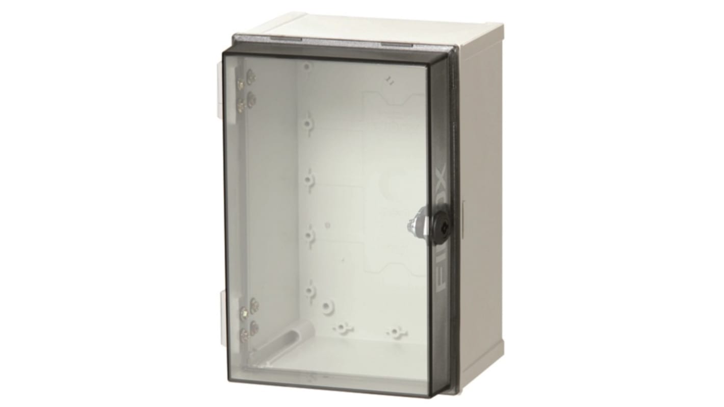Fibox CAB Series Polycarbonate Wall Box, IP65, Viewing Window, 300 mm x 200 mm x 180mm