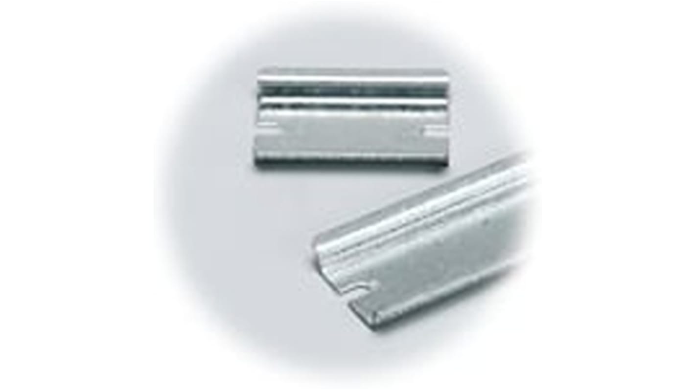 Fibox Steel DIN Rail, Top Hat Compatible, 265mm x 35mm x 1mm