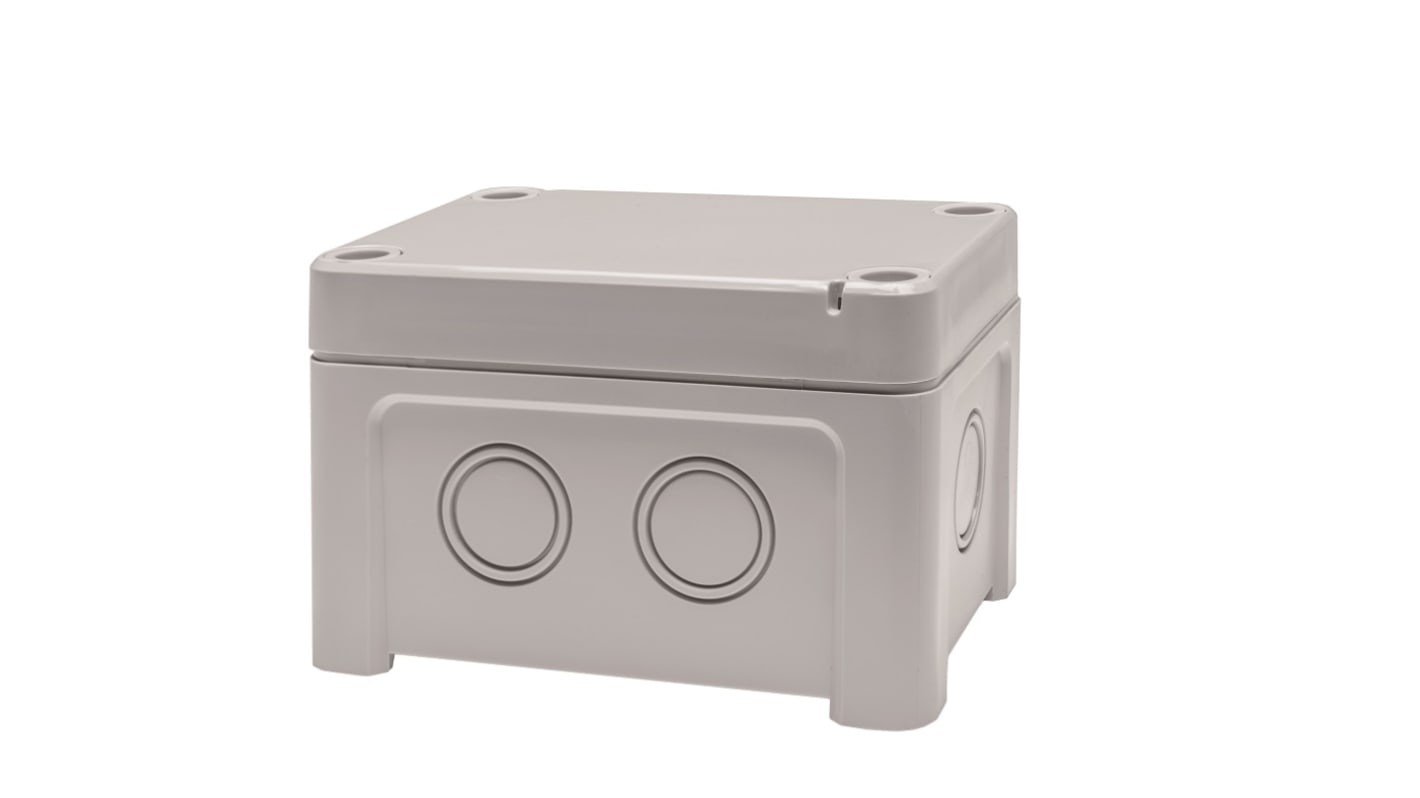 Fibox TAM Series Grey ABS Enclosure, IP65, IK07, Grey Lid, 95 x 65 x 60mm